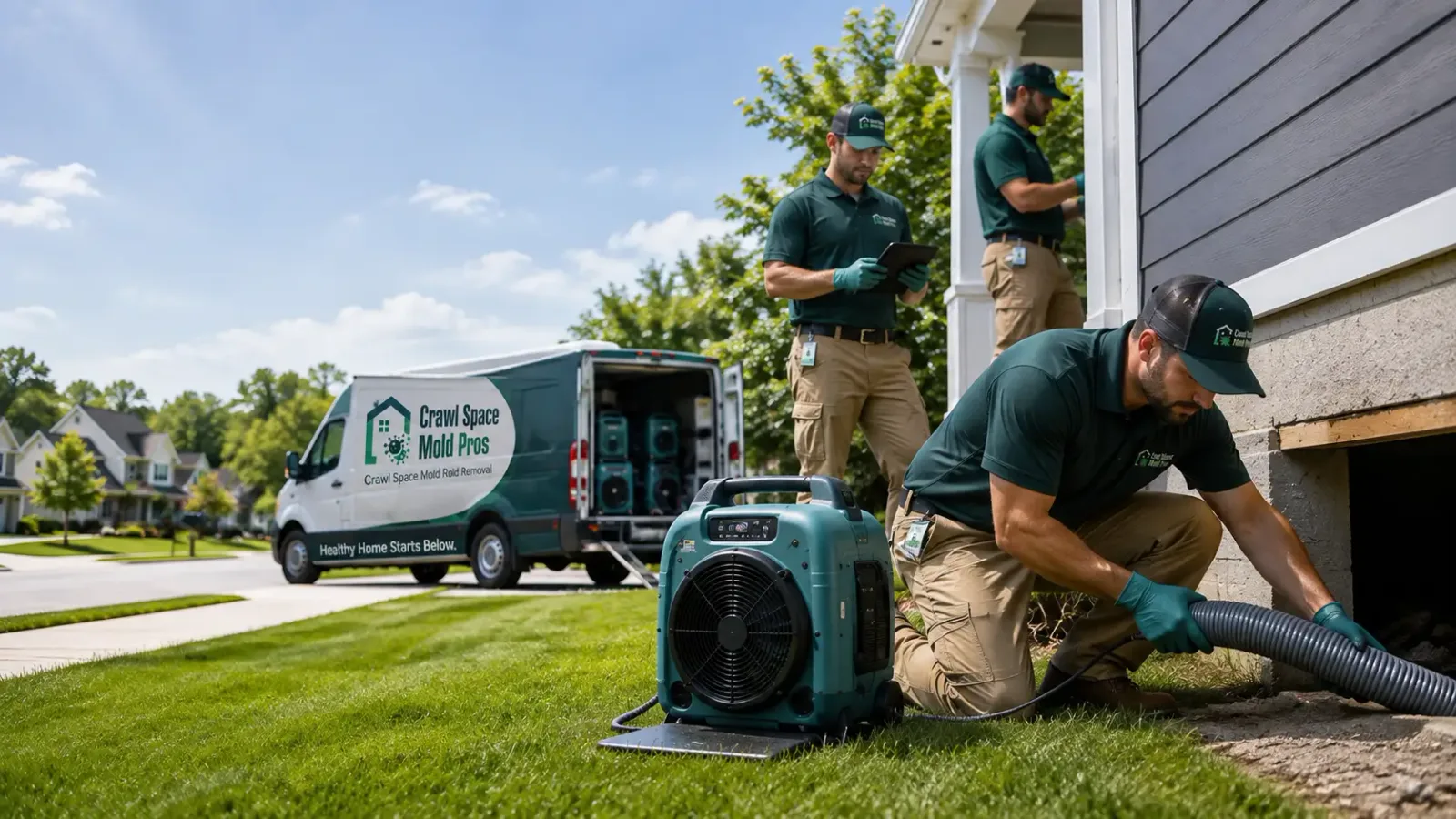 Crawl Space Mold Removal in Lowell, WI